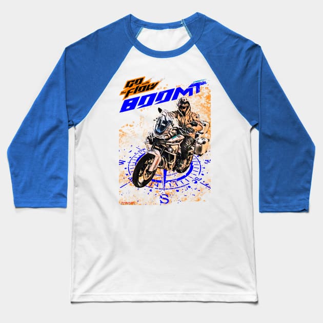 CF moto 800mt Big Trail Baseball T-Shirt by EvolutionMotoarte